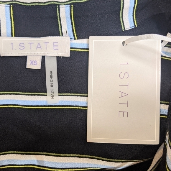 1. State Long Sleeve Lace Up Shift Dress - Picture 7 of 8